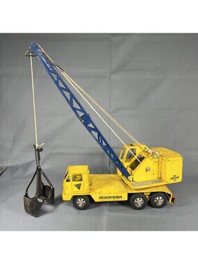 Nylint Clark Michigan T-24 Crane Truck Vintage Yellow